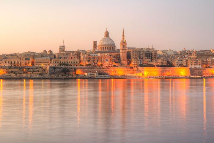 Valletta, havenstad op Malta