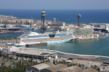 AIDAbella in Barcelona