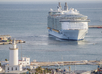 Allure of the Seas in de haven van Malaga